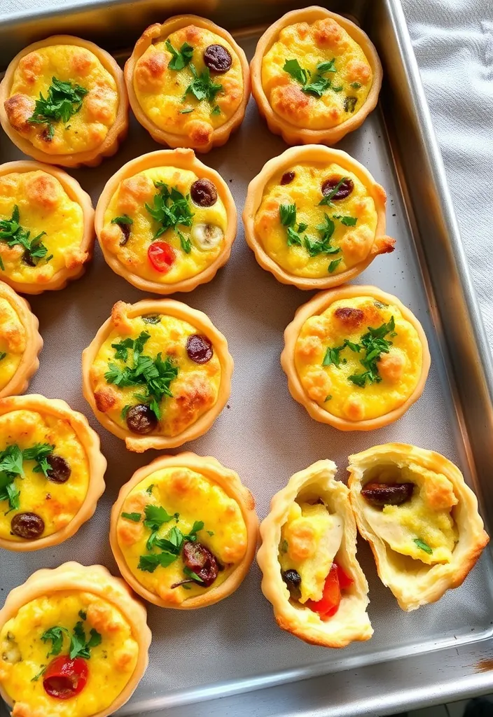 21 Easy Party Appetizers That Will Wow Your Guests (You Won't Believe #12!) - 2. Mini Quiches