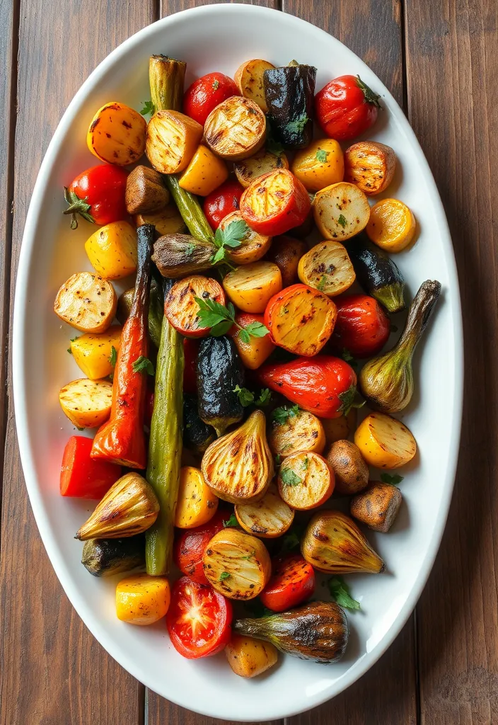 24 Potluck Dishes Ideas That Will Steal the Show at Your Next Gathering! - 10. Grilled Vegetable Platter