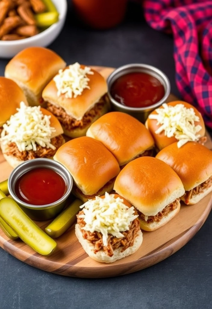 23 Crockpot Appetizer Ideas That Will Steal the Show (Your Guests Will Beg for the Recipes!) - 4. Mini BBQ Pulled Pork Sliders