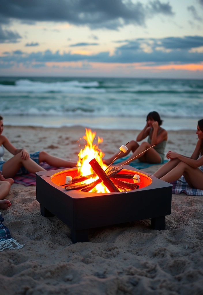 21 Stunning Fire Pit Ideas to Elevate Your Backyard Gatherings (You’ll Love #14!) - 7. Portable Fire Pit