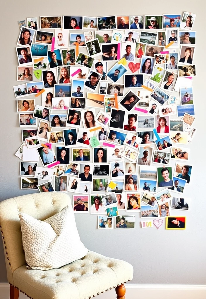 27 Creative Room Decor Hacks That Cost Absolutely Nothing! - 4. DIY Photo Collage