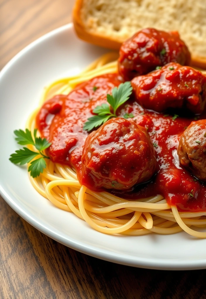 27 Ground Beef Recipes for Dinner That'll Make You the Family Hero! - 8. Beef Meatballs with Spaghetti