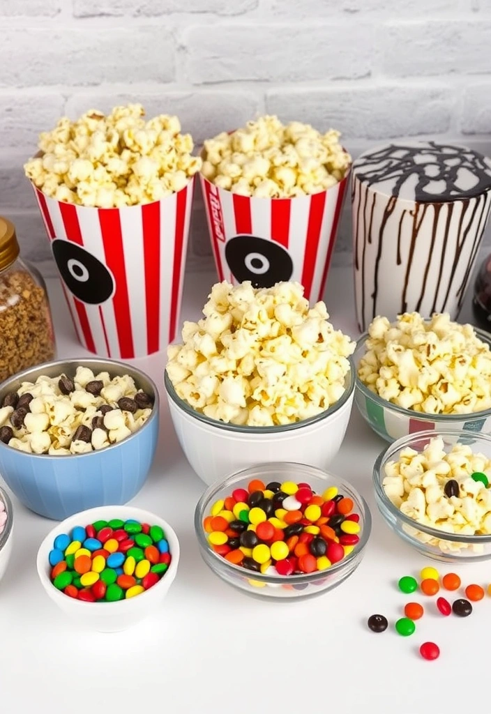 24 Easy Pleasy Snacks for Game Day Parties (You Won't Believe #11!) - 16. Popcorn Bar