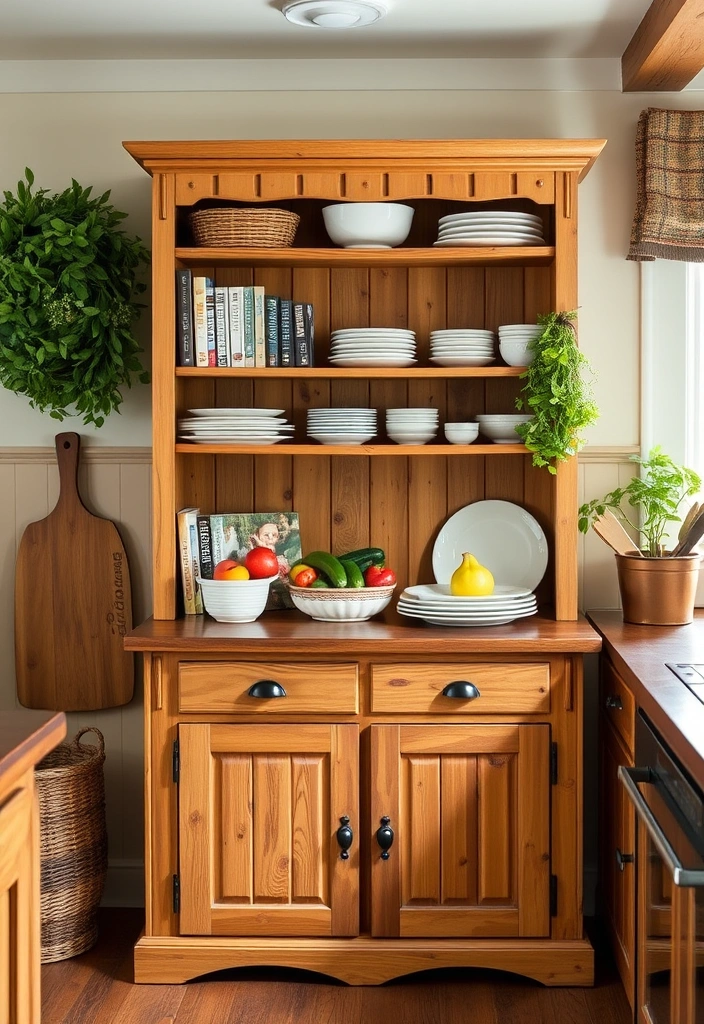 26 Hutch Redo Ideas That Will Transform Your Space (You Won't Believe #14!) - 10. Farm-to-Table Functionality