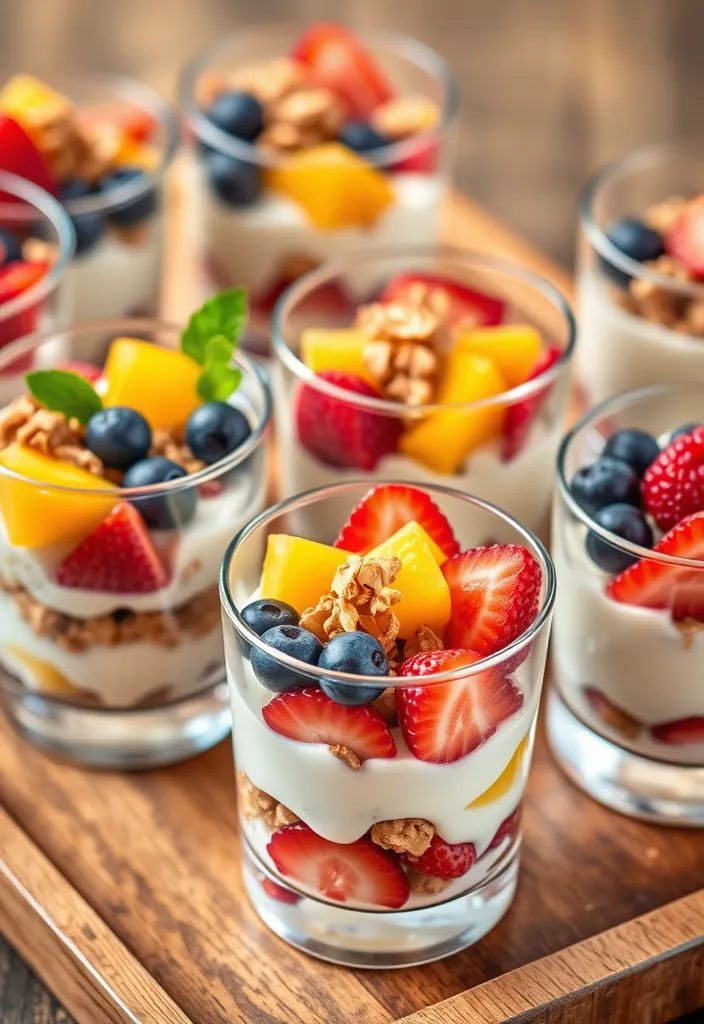 24 Potluck Dishes Ideas That Will Steal the Show at Your Next Gathering! - 12. Fruit and Yogurt Parfaits