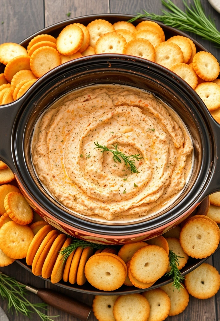 23 Crockpot Appetizer Ideas That Will Steal the Show (Your Guests Will Beg for the Recipes!) - 11. Hot Crab Dip