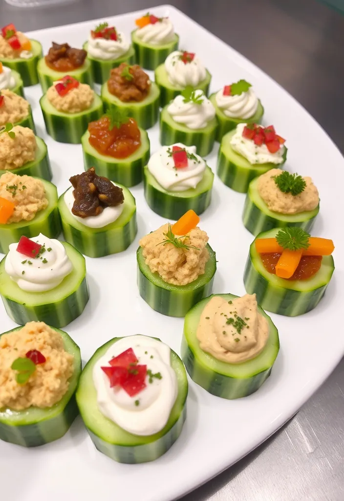 21 Easy Party Appetizers That Will Wow Your Guests (You Won't Believe #12!) - 13. Cucumber Bites