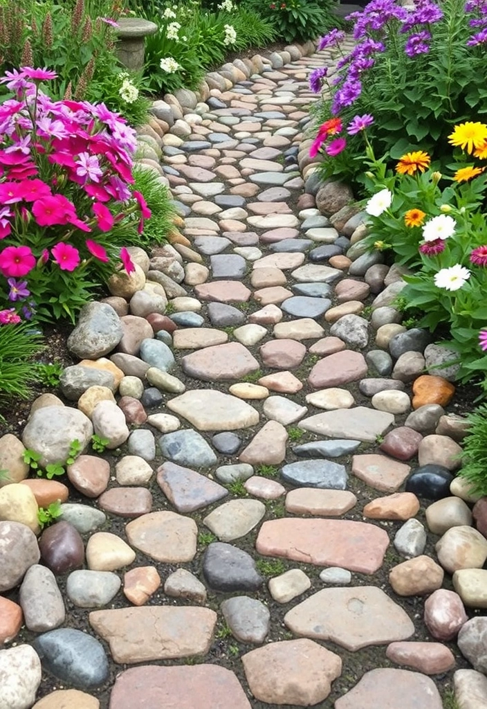 26 Inexpensive Garden Edging and DIY Borders That Will Transform Your Yard (You Won't Believe #10!) - 2. Whimsical Stone Edging