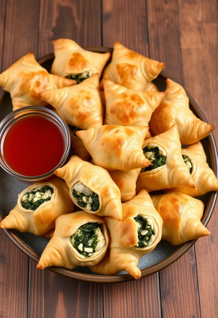 24 Potluck Dishes Ideas That Will Steal the Show at Your Next Gathering! - 17. Spinach and Feta Stuffed Puff Pastry