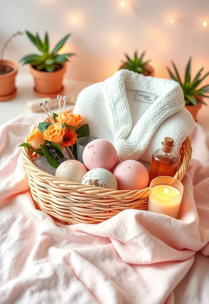 20 Homemade Gift Baskets That Will Leave Your Friends Speechless! - 2. Spa Day Relaxation Basket