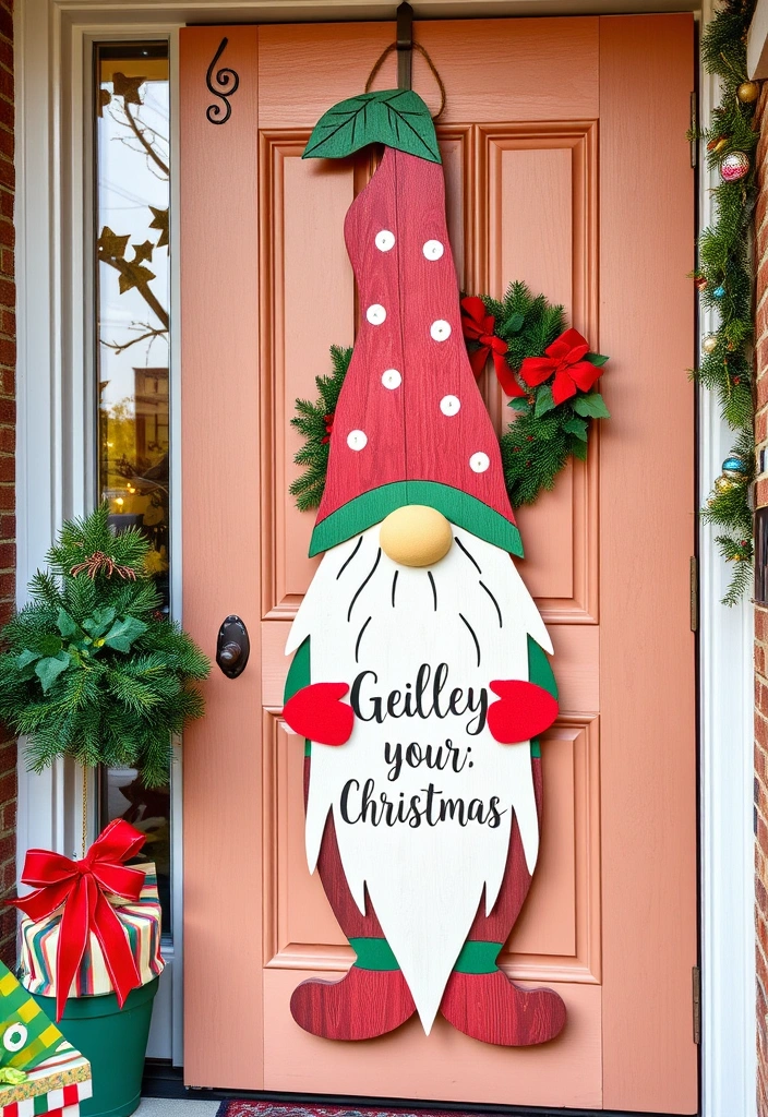 23 DIY Christmas Gnomes That’ll Make Your Holidays Extra Magical! (You Won't Believe #12!) - 10. Gnome Door Hangers