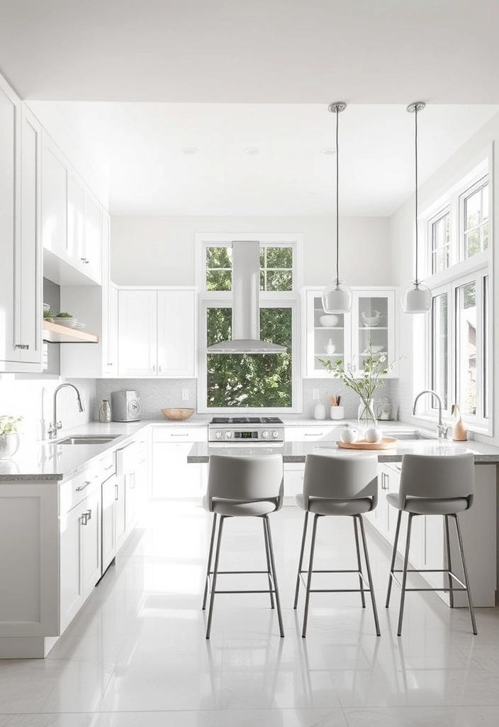 21 Stunning Grey and White Kitchen Ideas That Will Transform Your Space! - 8. Bright and Airy