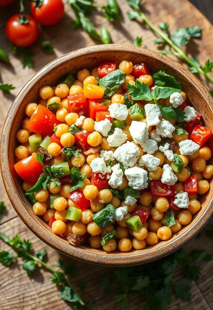 26 Easy Dinner Recipes Your Family Will Crave (You Won't Believe #15!) - 17. Mediterranean Chickpea Salad