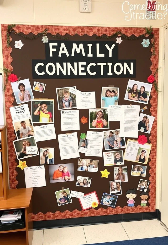 28 Unique Bulletin Board Ideas for Teachers' Classrooms That Will Inspire Every Student! - 22. Family Connection Board: Engage Families