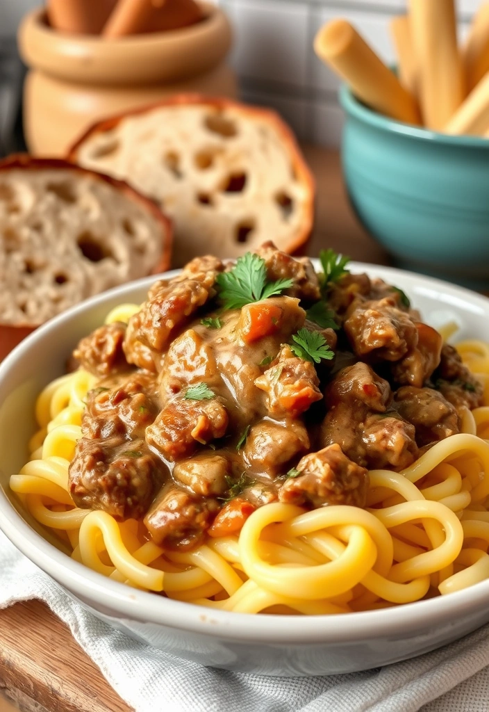 27 Ground Beef Recipes for Dinner That'll Make You the Family Hero! - 10. Beef Stroganoff