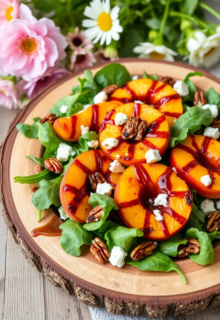 20 Easy Summer Salads That Will Wow Your Guests (You Won't Believe #7!) - 17. Grilled Peach Salad