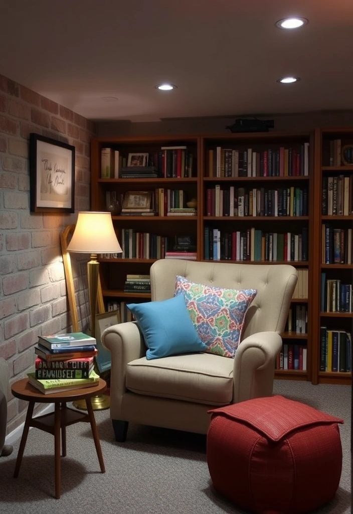 22 Basement Ideas That Will Transform Your Space Into a Cozy Retreat (You Won't Believe #10!) - 3. Cozy Reading Nook