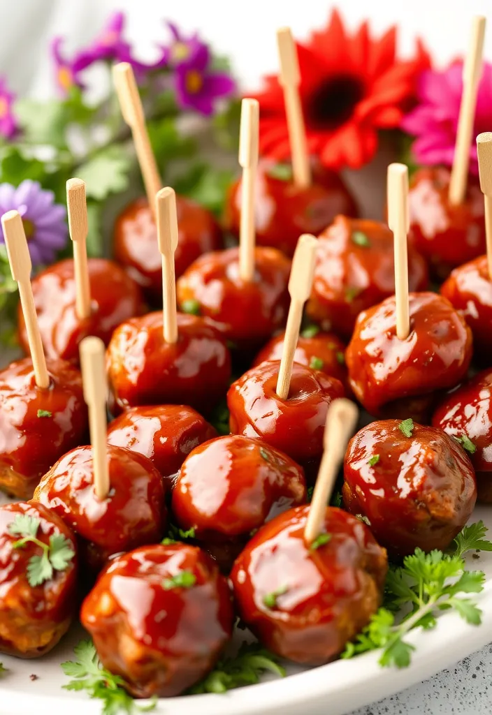 22 BBQ Food Ideas That Will Make Your Summer Parties Unforgettable! - 13. Mini BBQ Meatballs