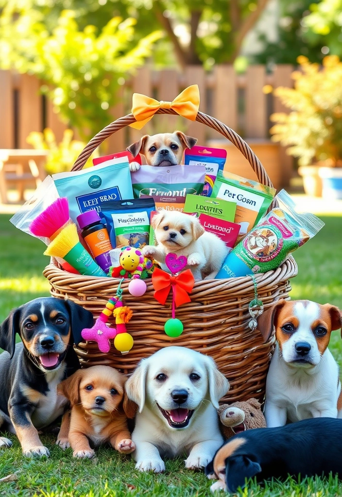 29 Creative School Auction Gift Basket Ideas That'll Make Your Fundraising Efforts Soar! - 7. Pet Lover's Paradise Basket