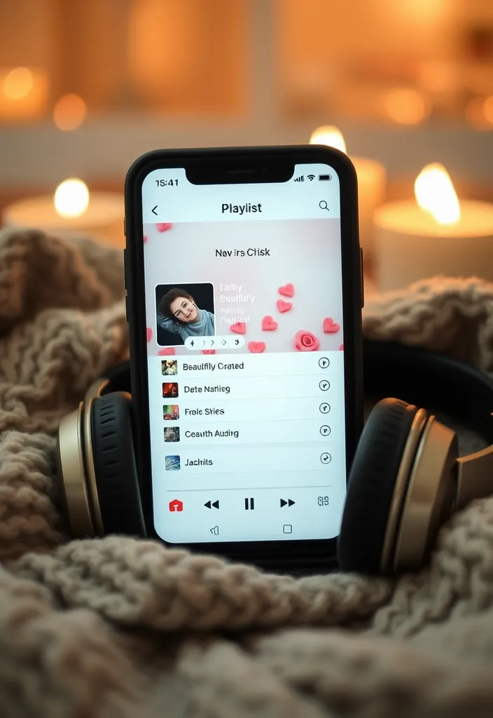 23 Homemade Valentine Gift Ideas for Him That Will Make His Heart Melt! - 19. Customized Playlist with a Romantic Touch