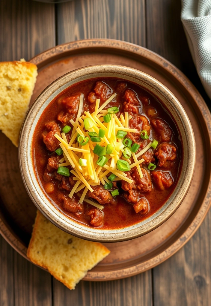 27 Ground Beef Recipes for Dinner That'll Make You the Family Hero! - 4. Hearty Beef Chili