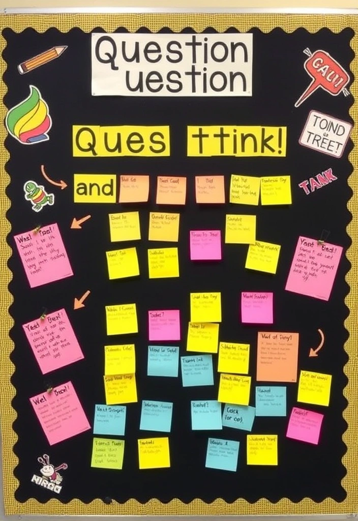 28 Unique Bulletin Board Ideas for Teachers' Classrooms That Will Inspire Every Student! - 4. Interactive Learning: Question of the Week