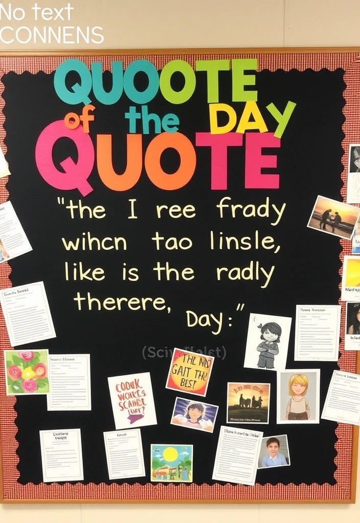 28 Unique Bulletin Board Ideas for Teachers' Classrooms That Will Inspire Every Student! - 19. Quote of the Day: Daily Inspiration