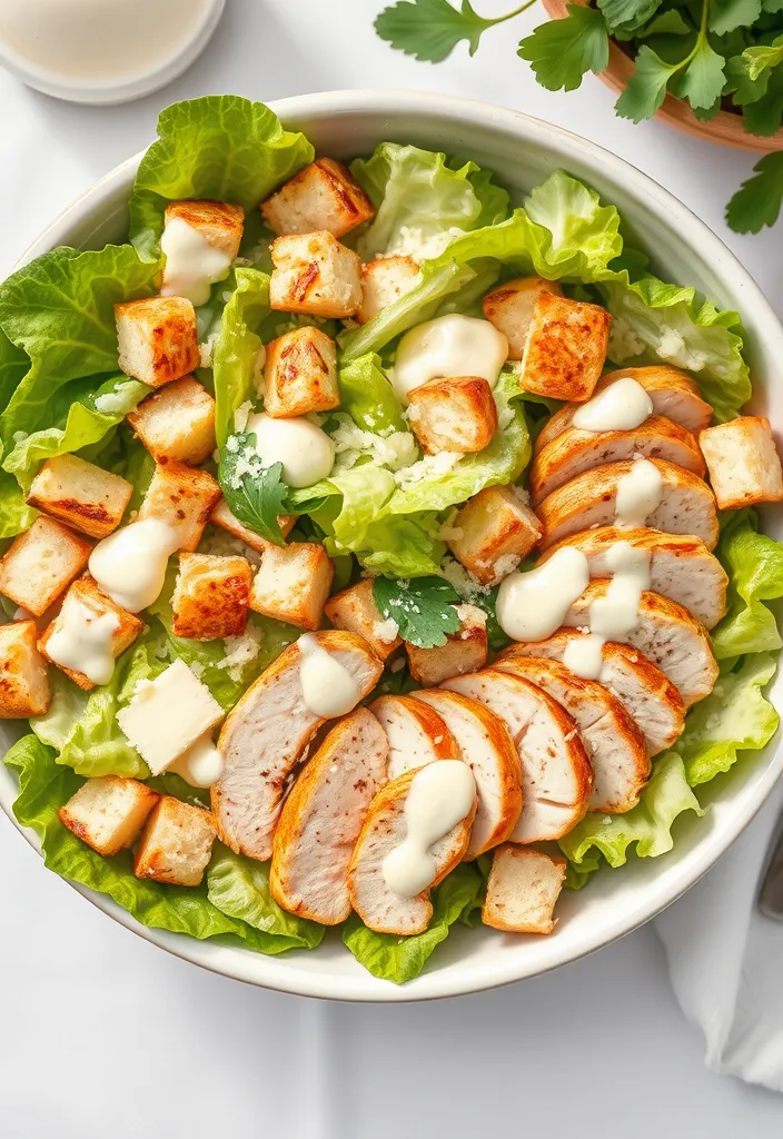 20 Easy Summer Salads That Will Wow Your Guests (You Won't Believe #7!) - 15. Caesar Salad with Grilled Chicken