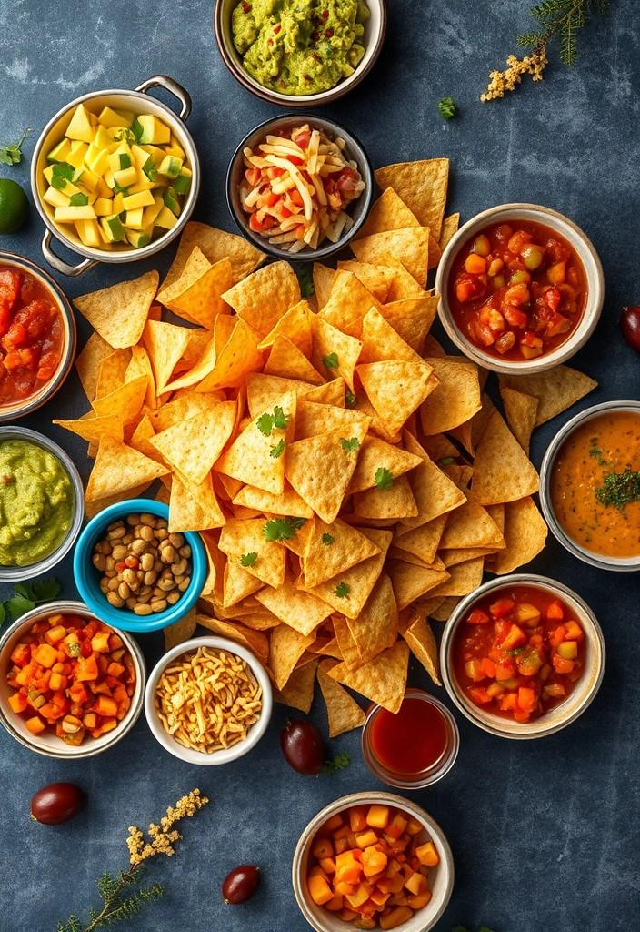 24 Easy Pleasy Snacks for Game Day Parties (You Won't Believe #11!) - 4. Nacho Bar Extravaganza