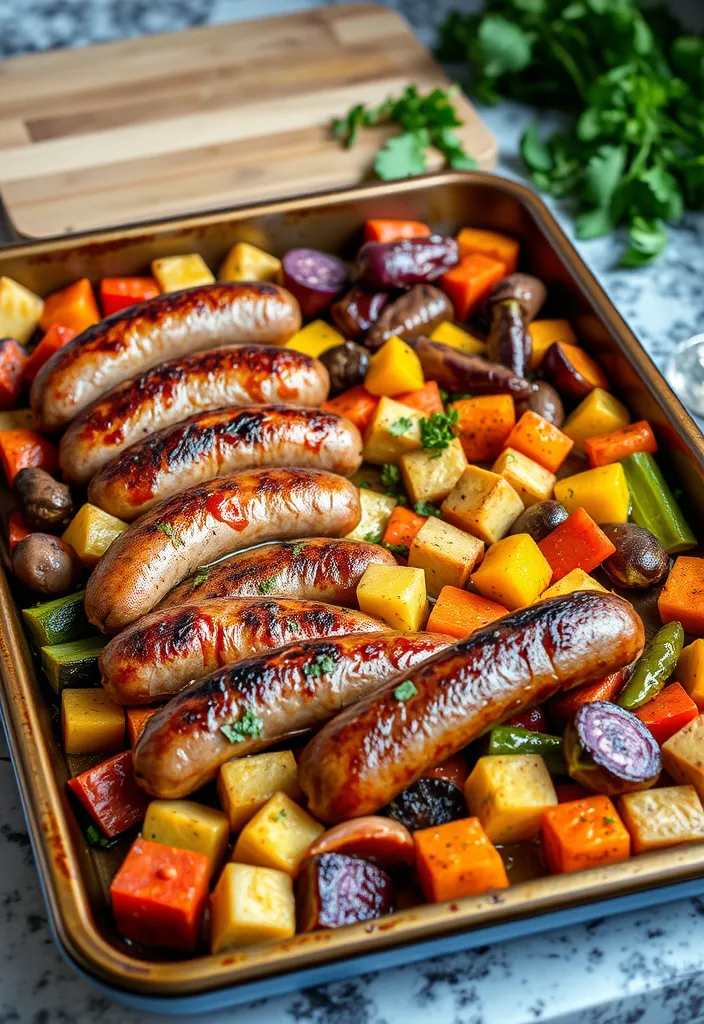 26 Easy Dinner Recipes Your Family Will Crave (You Won't Believe #15!) - 5. Sheet Pan Sausage and Veggies