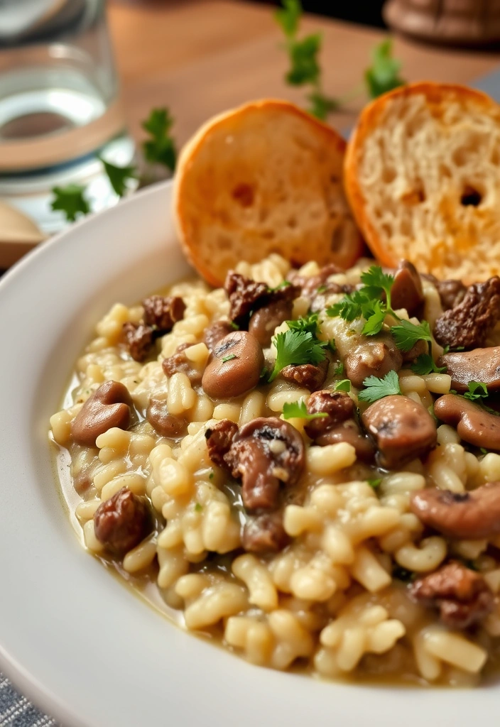 27 Ground Beef Recipes for Dinner That'll Make You the Family Hero! - 15. Beef and Mushroom Risotto