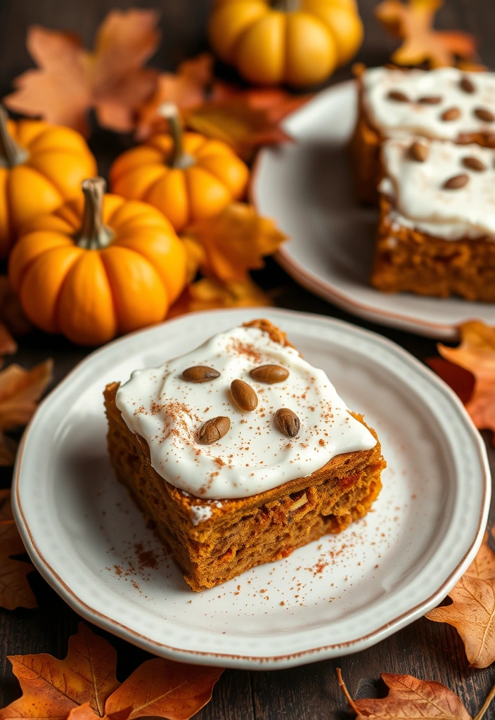 24 Easy Funeral Desserts That Will Comfort Your Heart (You Won't Believe #12!) - 13. Pumpkin Bars