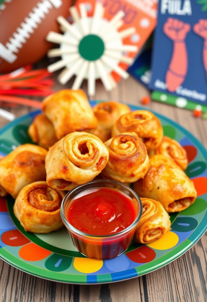 24 Easy Pleasy Snacks for Game Day Parties (You Won't Believe #11!) - 7. Pizza Rolls