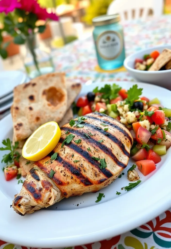 22 BBQ Food Ideas That Will Make Your Summer Parties Unforgettable! - 8. Mediterranean Grilled Chicken