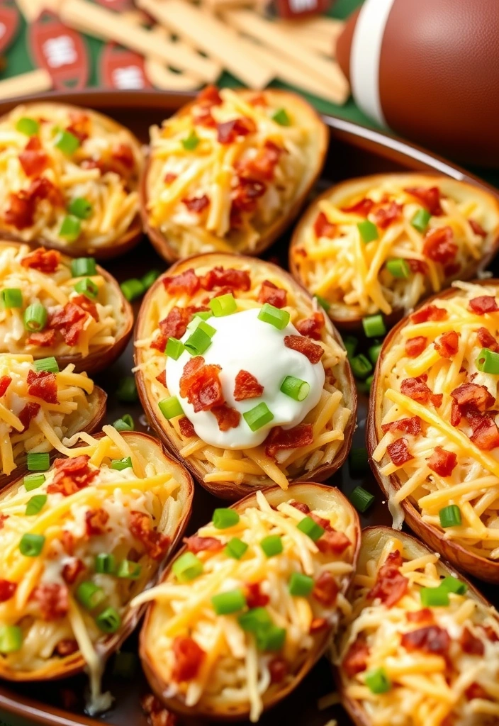 24 Easy Pleasy Snacks for Game Day Parties (You Won't Believe #11!) - 9. Loaded Potato Skins