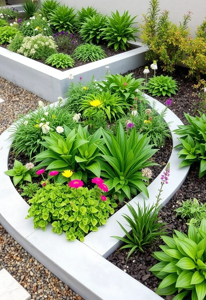 26 Inexpensive Garden Edging and DIY Borders That Will Transform Your Yard (You Won't Believe #10!) - 14. Decorative Concrete Edging