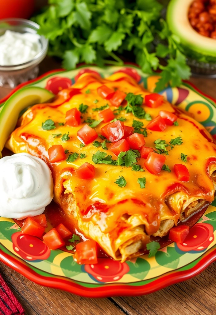 24 Velveeta Recipes You Can Whip Up in 30 Minutes or Less (Your Family Will Love #12!) - 7. Velveeta Chicken Enchiladas