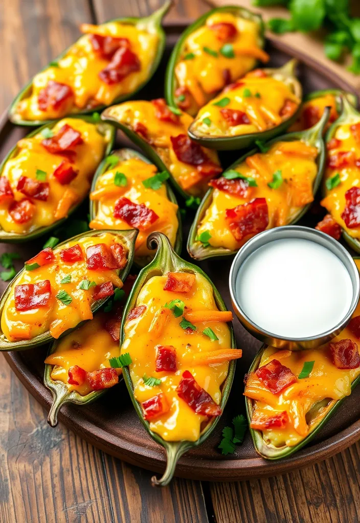 22 Genius Ways to Cook Bacon in the Oven (and Keep Your Kitchen Mess-Free!) - 5. Bacon & Cheese Stuffed Jalapeños