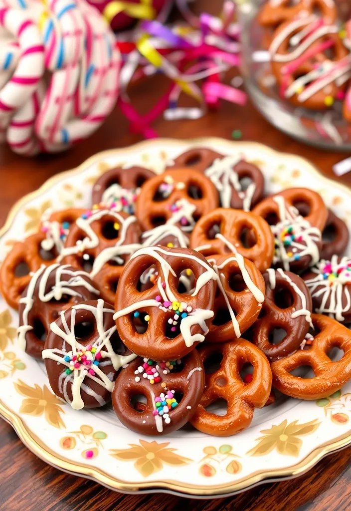 21 Easy Party Appetizers That Will Wow Your Guests (You Won't Believe #12!) - 21. Chocolate-Covered Pretzels