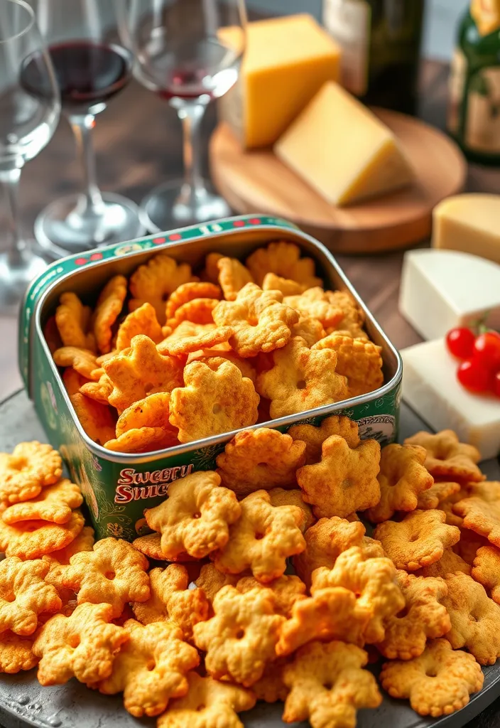 29 Christmas Snack Gifts That Will Make You the Holiday Hero! - 13. Sweet and Spicy Cheese Crackers