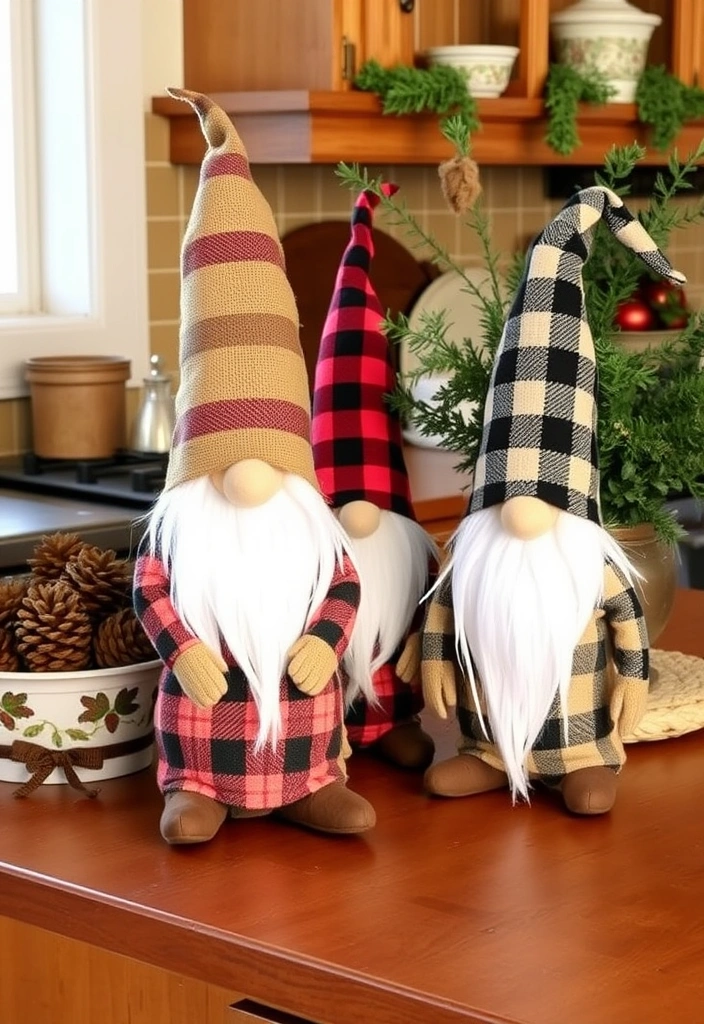 23 DIY Christmas Gnomes That’ll Make Your Holidays Extra Magical! (You Won't Believe #12!) - 2. Rustic Farmhouse Gnomes