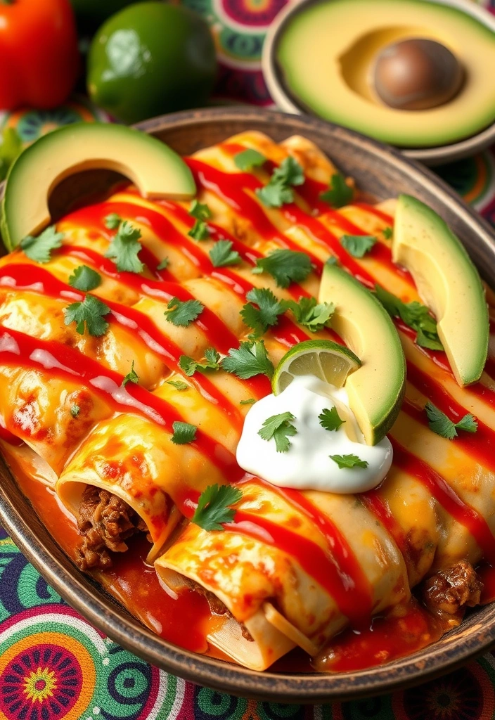 27 Ground Beef Recipes for Dinner That'll Make You the Family Hero! - 2. Cheesy Beef Enchiladas