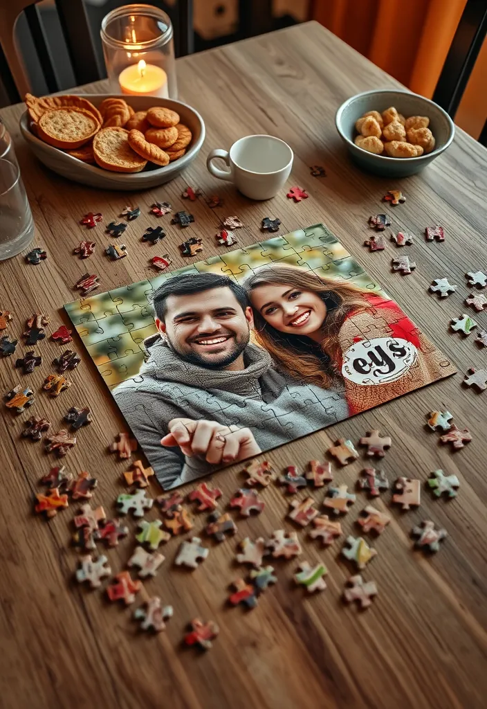 23 Homemade Valentine Gift Ideas for Him That Will Make His Heart Melt! - 15. Customized Puzzle with a Special Photo