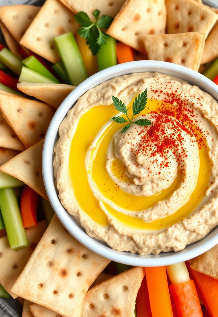 23 Crockpot Appetizer Ideas That Will Steal the Show (Your Guests Will Beg for the Recipes!) - 7. Mediterranean Chickpea Dip