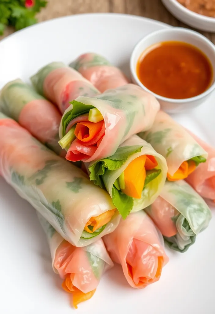 21 Easy Party Appetizers That Will Wow Your Guests (You Won't Believe #12!) - 20. Vegetable Spring Rolls