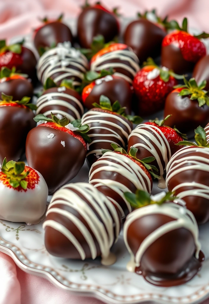 24 Easy Funeral Desserts That Will Comfort Your Heart (You Won't Believe #12!) - 20. Chocolate Covered Strawberries