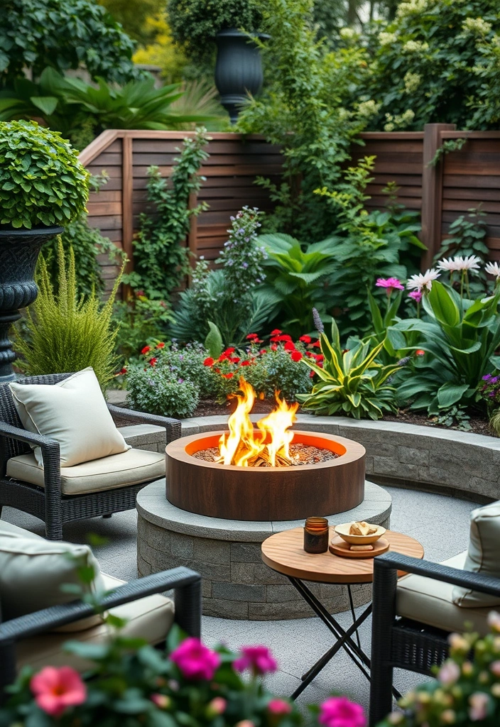 21 Stunning Fire Pit Ideas to Elevate Your Backyard Gatherings (You’ll Love #14!) - 10. Eco-Friendly Fire Pit