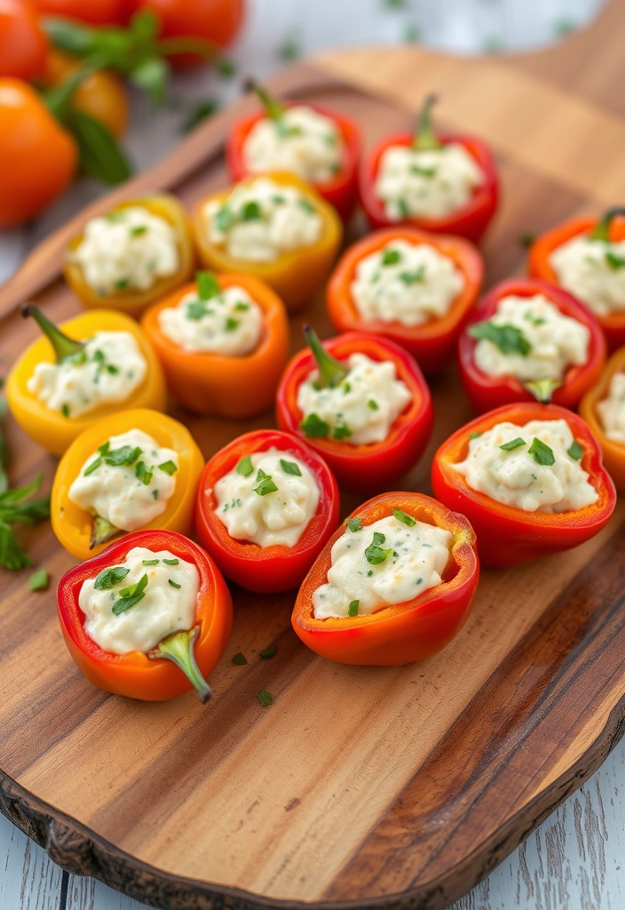 23 Crockpot Appetizer Ideas That Will Steal the Show (Your Guests Will Beg for the Recipes!) - 8. Stuffed Mini Peppers