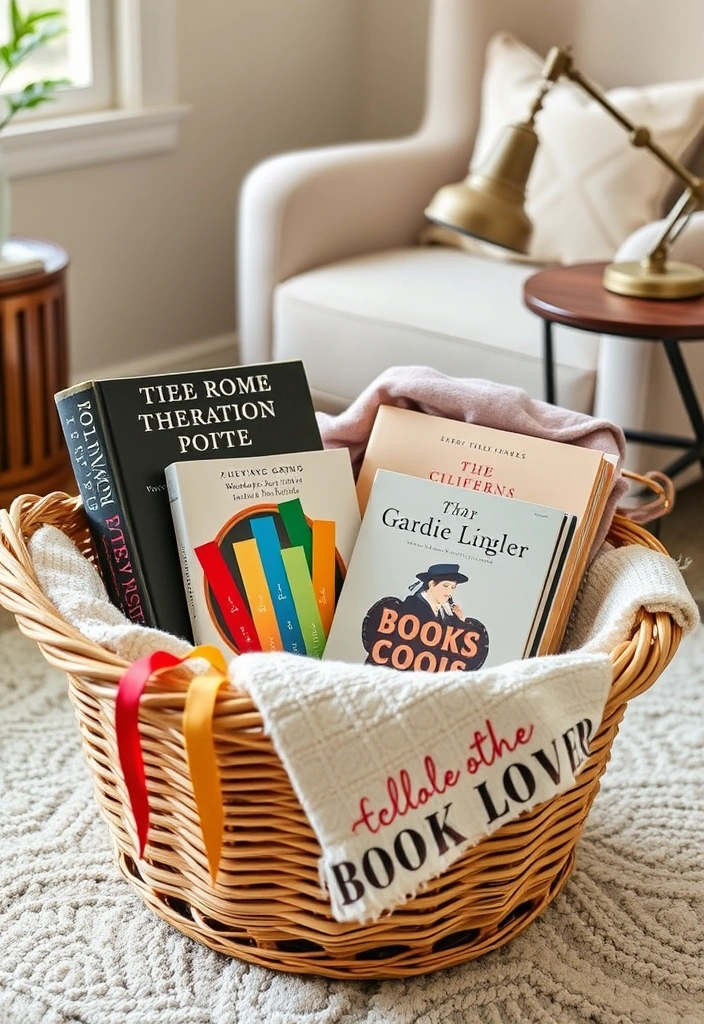 20 Homemade Gift Baskets That Will Leave Your Friends Speechless! - 10. The Book Lover's Basket