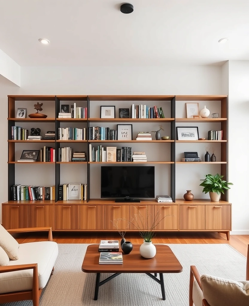 24 Japandi Living Room Designs That Will Transform Your Space into a Zen Paradise! - 24. Thoughtful Display of Books